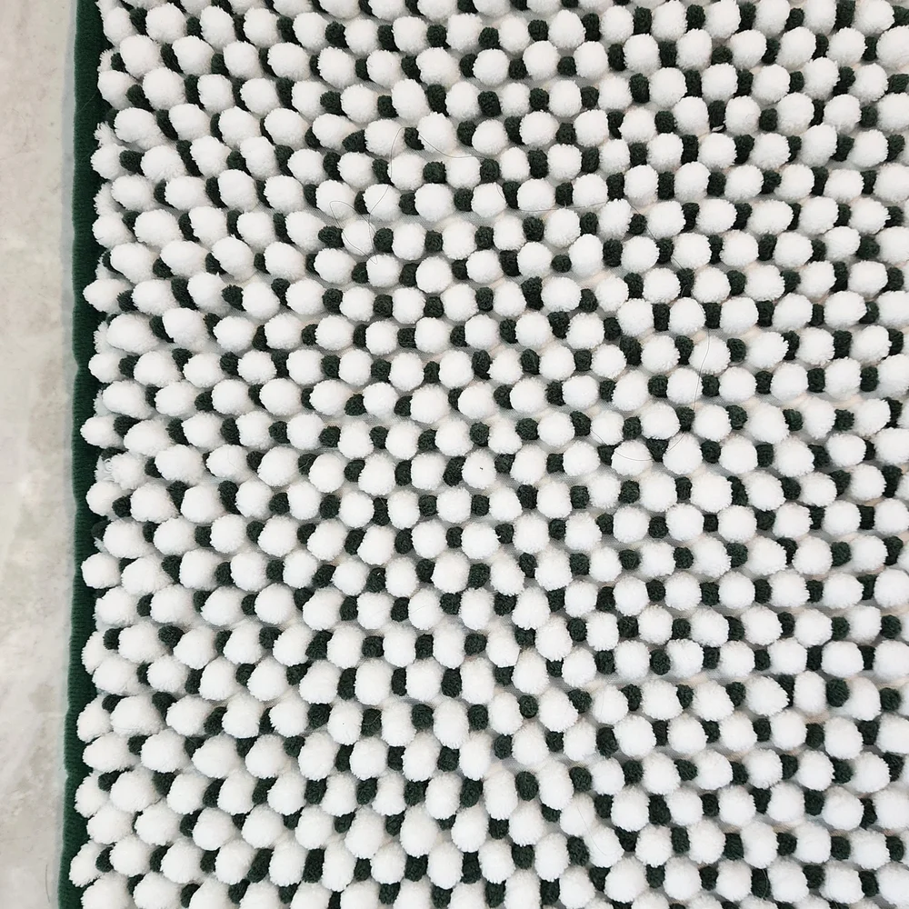 Threshold Black and White Bath Mat